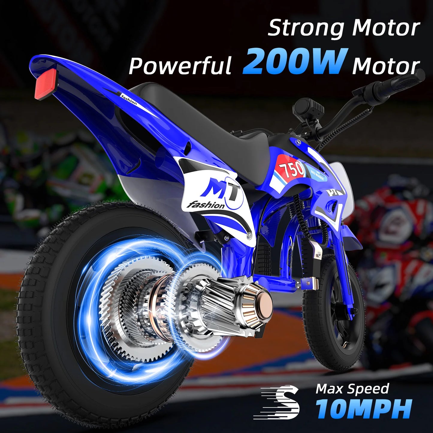 AOVOPRO 25V Electric Dirt Bike 200W Kids Electric Motorcycle