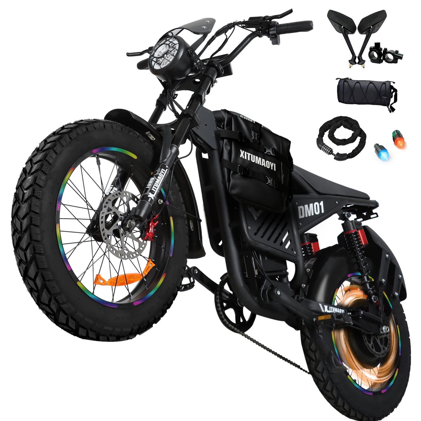 Baolujie DM01 60V 30Ah Electric Bike 42 MPH EBike