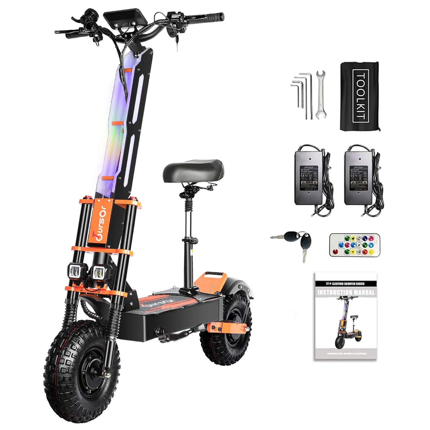 Upgraded 8000W Dual Motor Off-Road Electric Scooter
