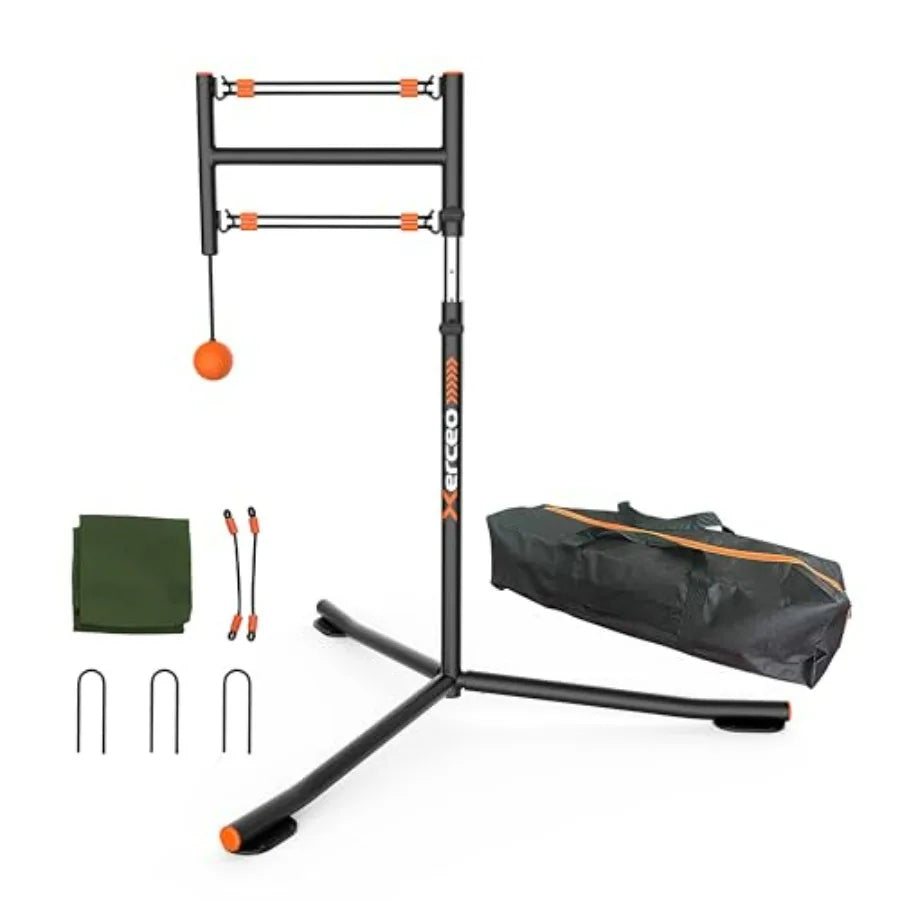 Youth Baseball Swing Trainer Adjustable Height Batting Auto Reset Ball
