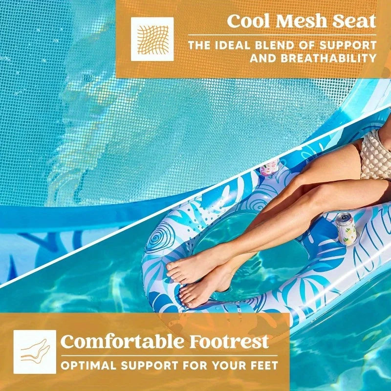 Joyfy Inflatable Pool Float Lounger for Adults Water Party Floaties