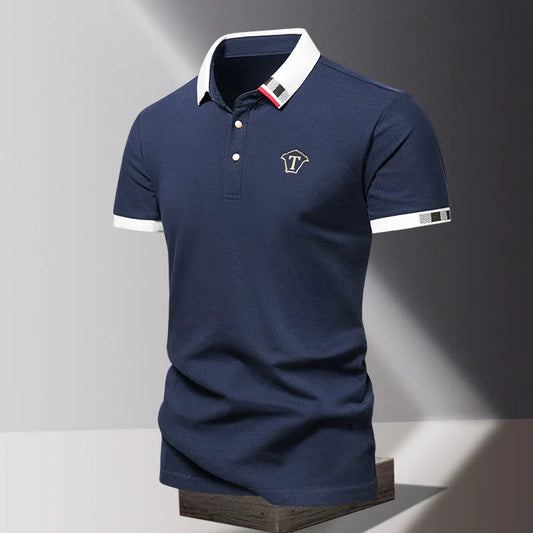 Lane JT Pure Cotton Mens Polo Short Sleeve T Shirt
