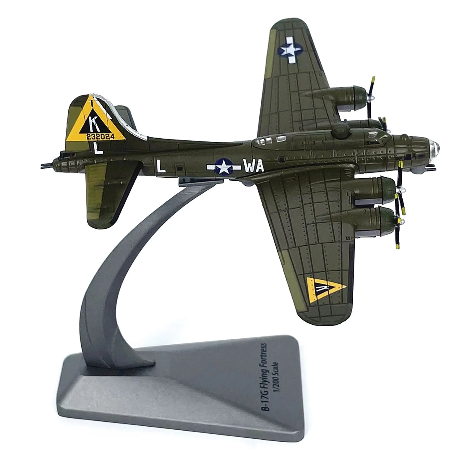 B 17G Bomber Diecast Model 1 200 Scale Display Stand
