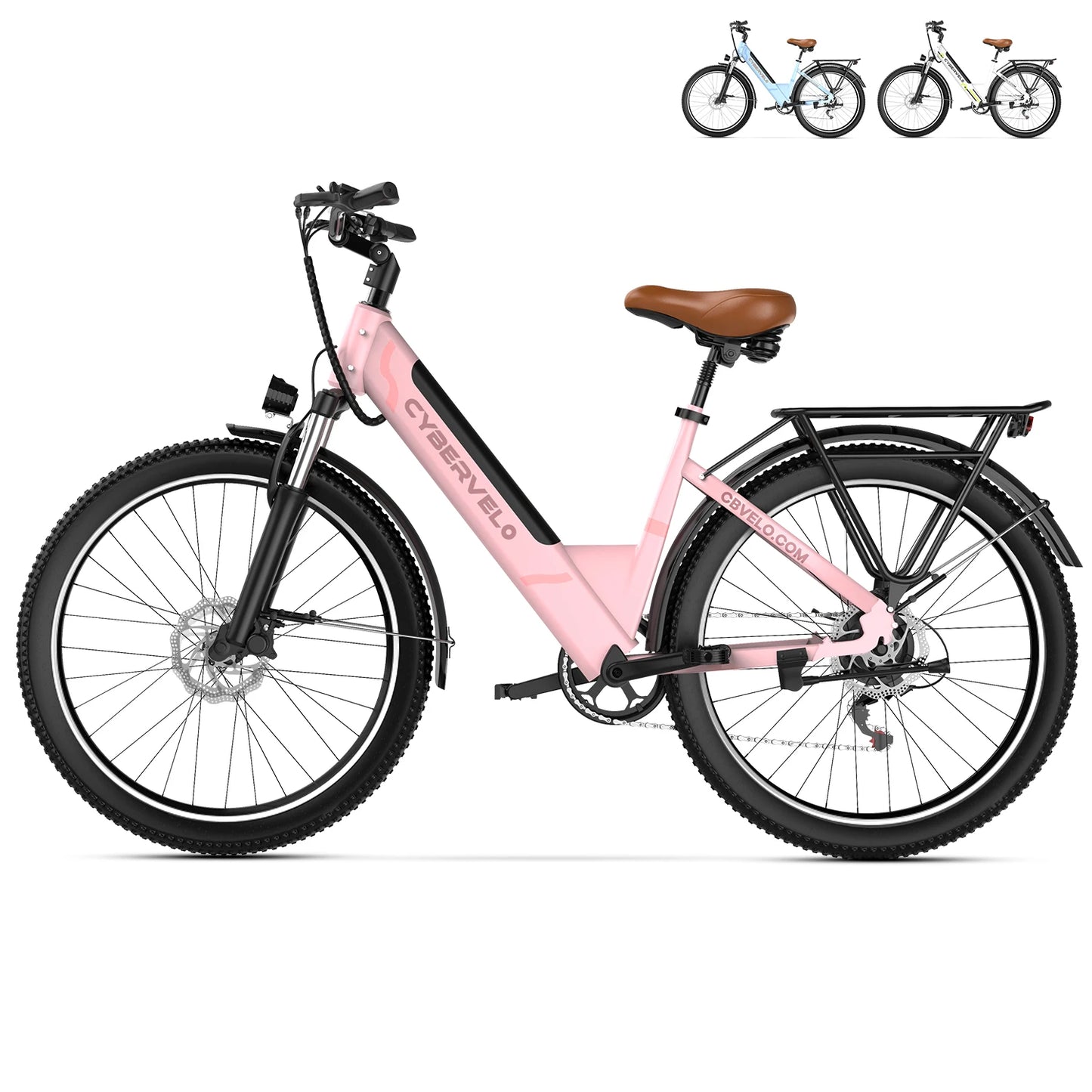 CYBERVELO EK2 Electric City Ebike With 1000W Peak Motor
