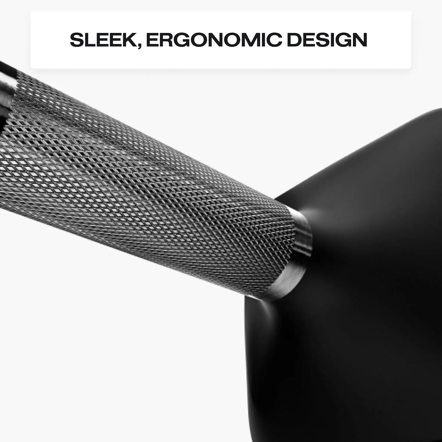 Two Ergonomic Cast Iron Dumbbells With Urethane Coating And Grip
