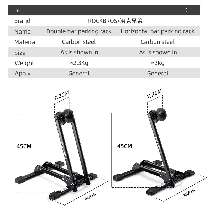 Rockbros Bike Stand Parking Rack For Indoor Storage