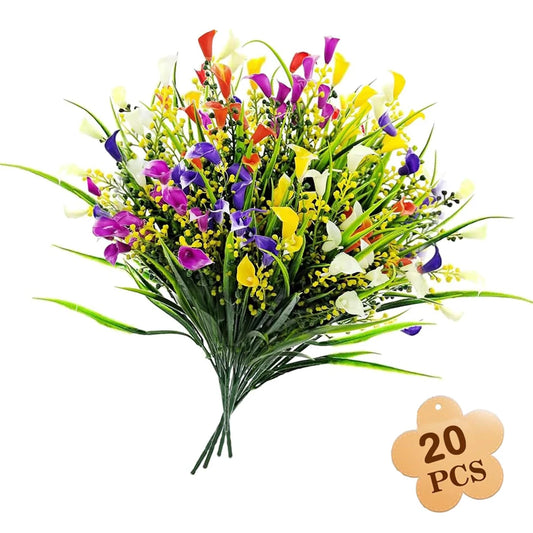 Artificial Calla Lily Flowers For Indoor Outdoor Home And Garden Decor