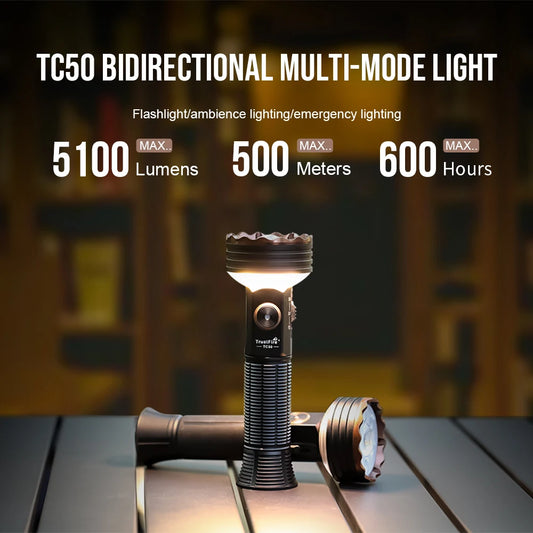 TrustFire TC50 5100LM Magnetic Rechargeable LED Flashlight Lantern