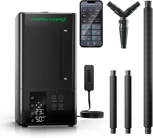 Plant Humidifier For Grow Tent With Ultrasonic Humidity And Timer