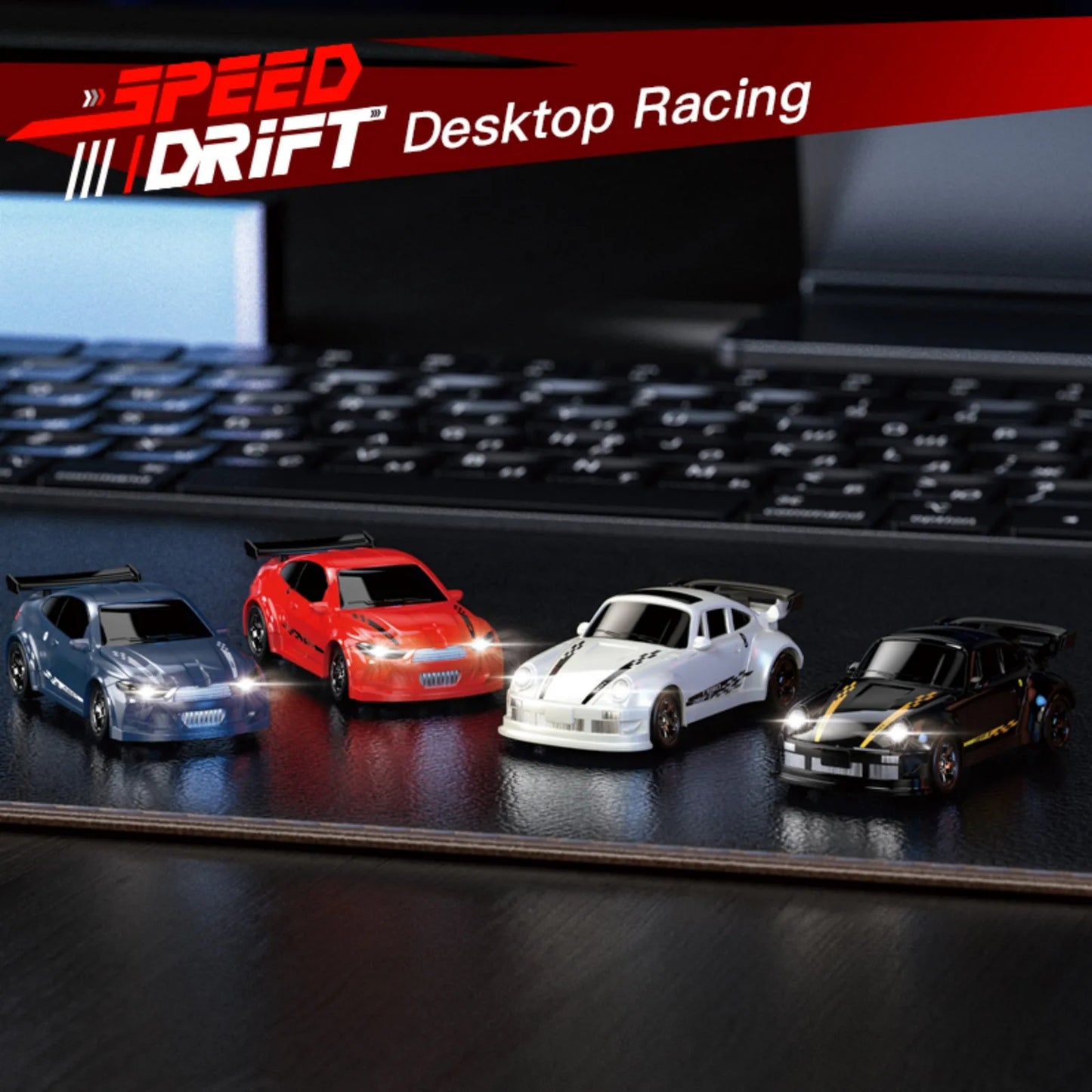ANTSIR 1/64 2.4G Remote Control 4WD Drift Car Toy Racing