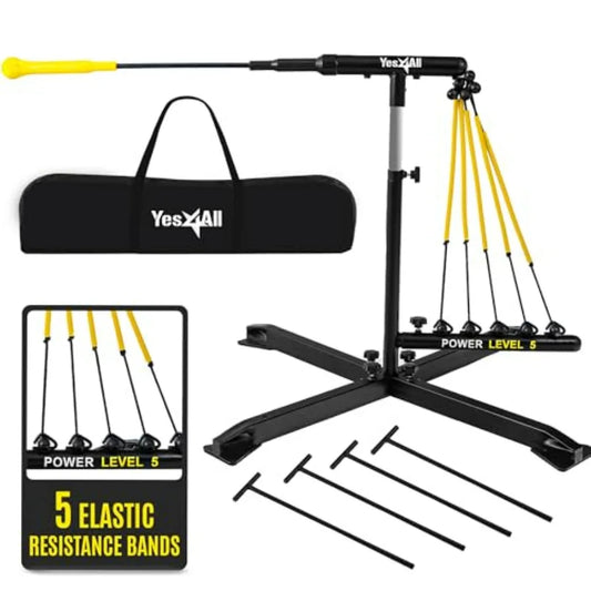 Baseball Practice Hitting Trainer With Elastic Bowstrings Portable