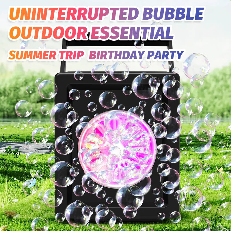 Ten Hole Bubble Blowing Machine Toy Handheld Bubble Maker Outdoors