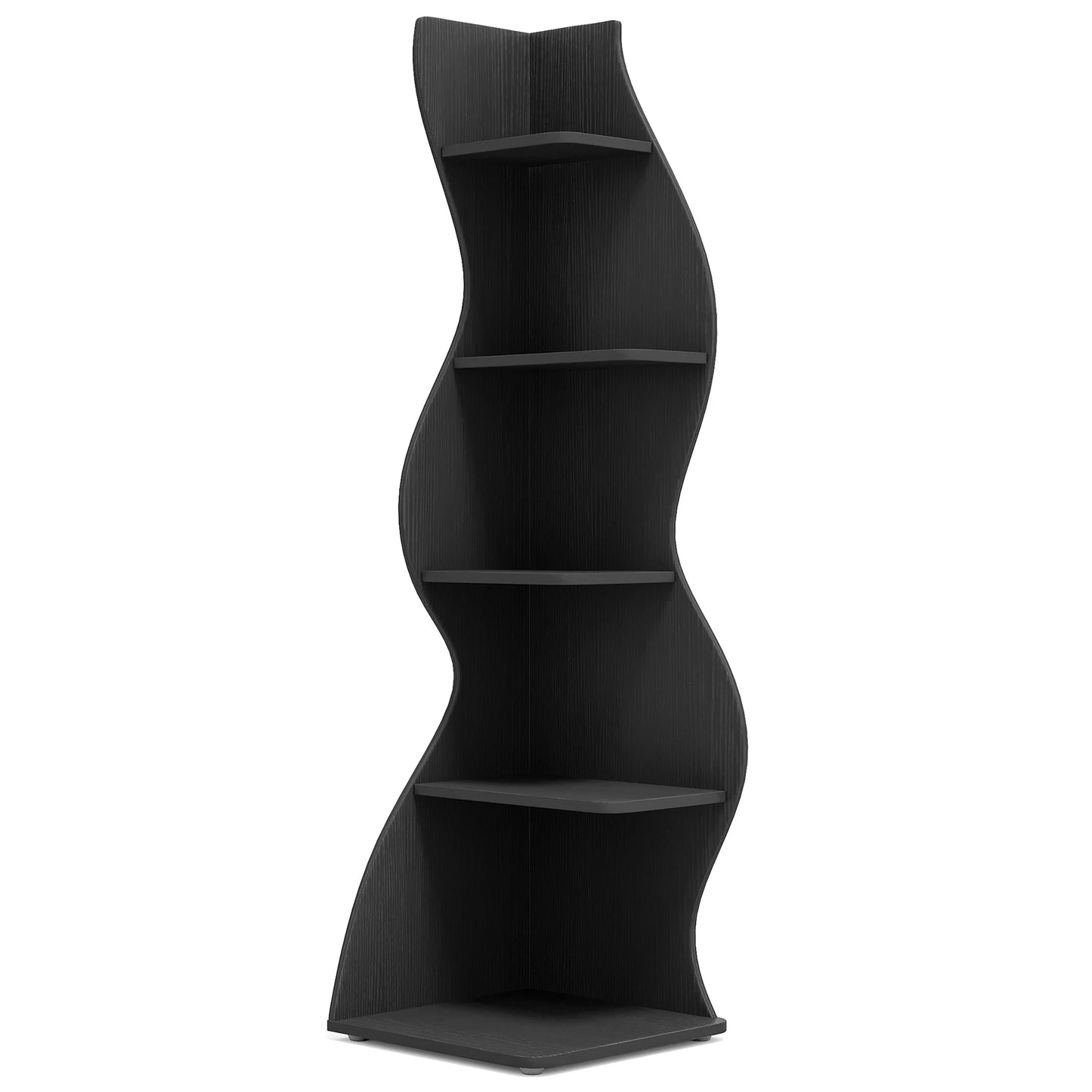 Tribesigns 5 Tier Corner Shelf Wall Bookcase Modern Plant Stand