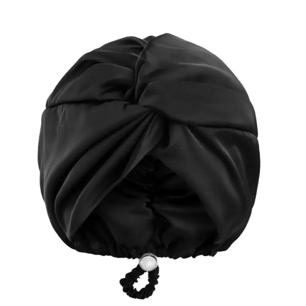 Silk Turban Bonnet For Women Satin Sleep Headwrap Hair