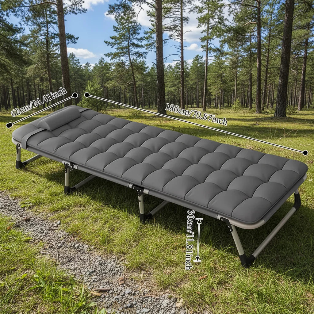 Heavy Duty Height Adjustable Folding Bed With Flip Mattress