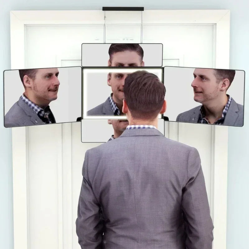 360 Degree Self Haircut Mirror With LED Lights 5 Way