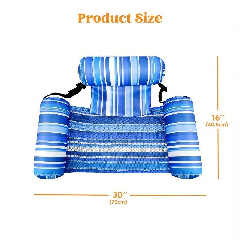 Joyfy Inflatable Pool Floats Adult Two Pack Lounge Chairs