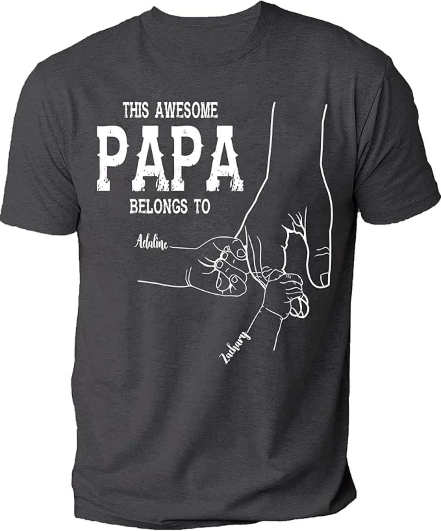 Personalize Best Grandpa Dad Ever Custom Fist Bump T Shirt