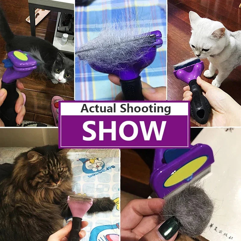 Cat And Dog Hair Removal Grooming Brush Comb For Pets