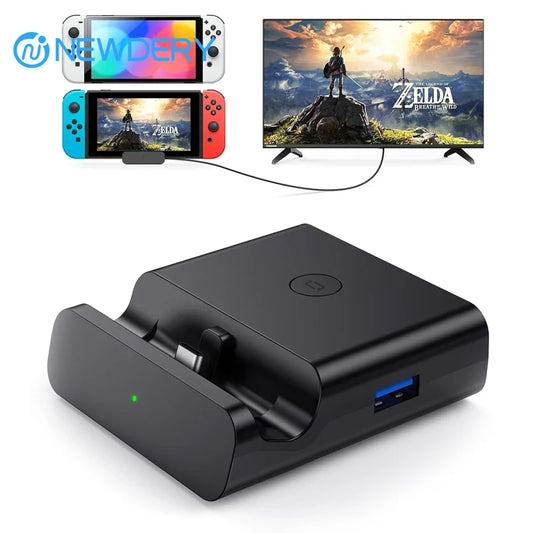 NEWDERY Switch TV Dock for Nintendo Switch OLED HDMI Hub