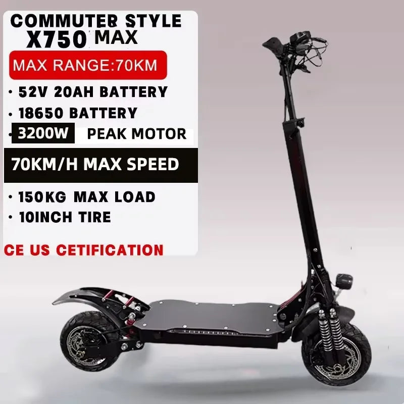Jueshuai Outdoor Off Road Electric Scooter 48V 72V 1000W 6000W
