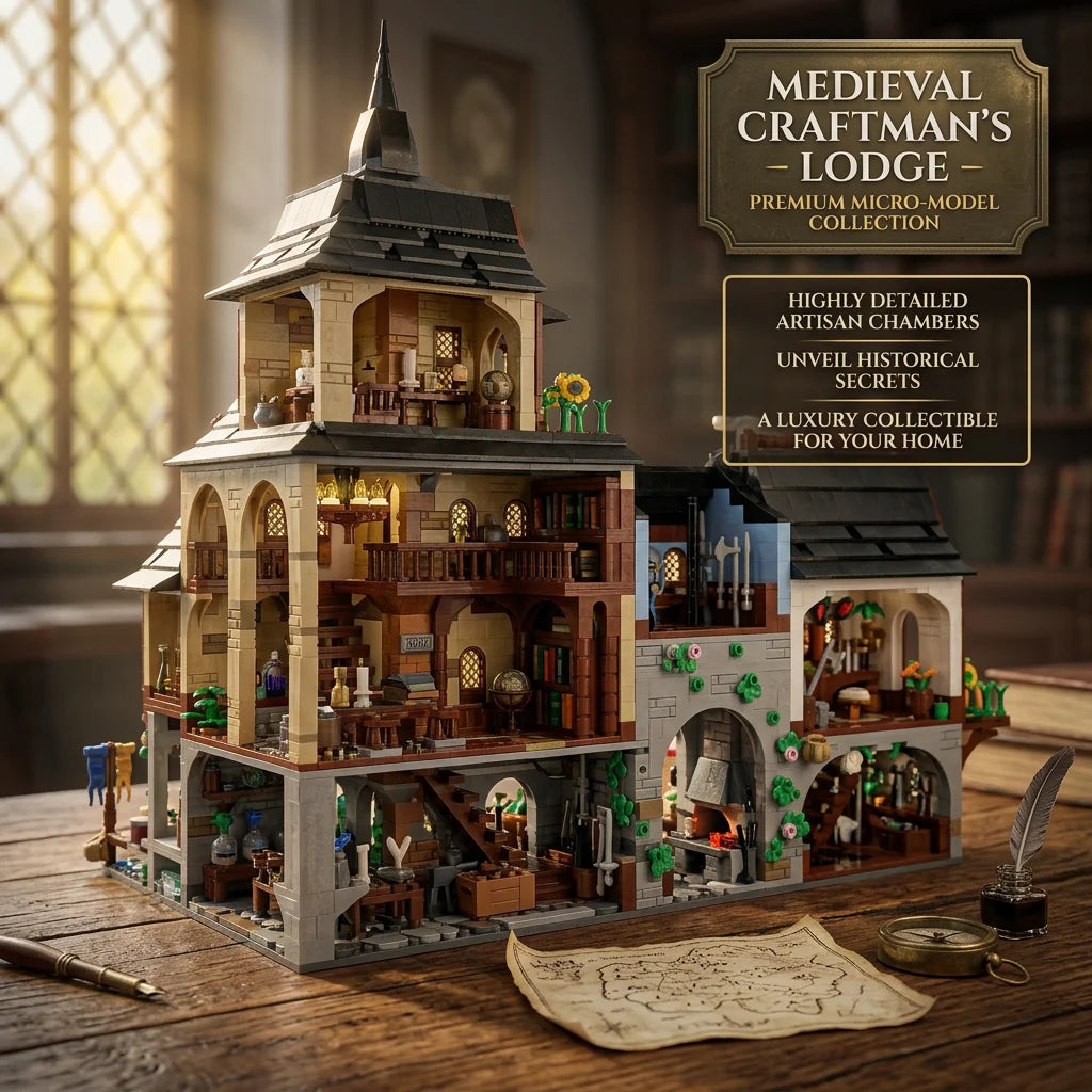 Barweer Medieval Europe Towns Building Blocks Set Compatible With Lego