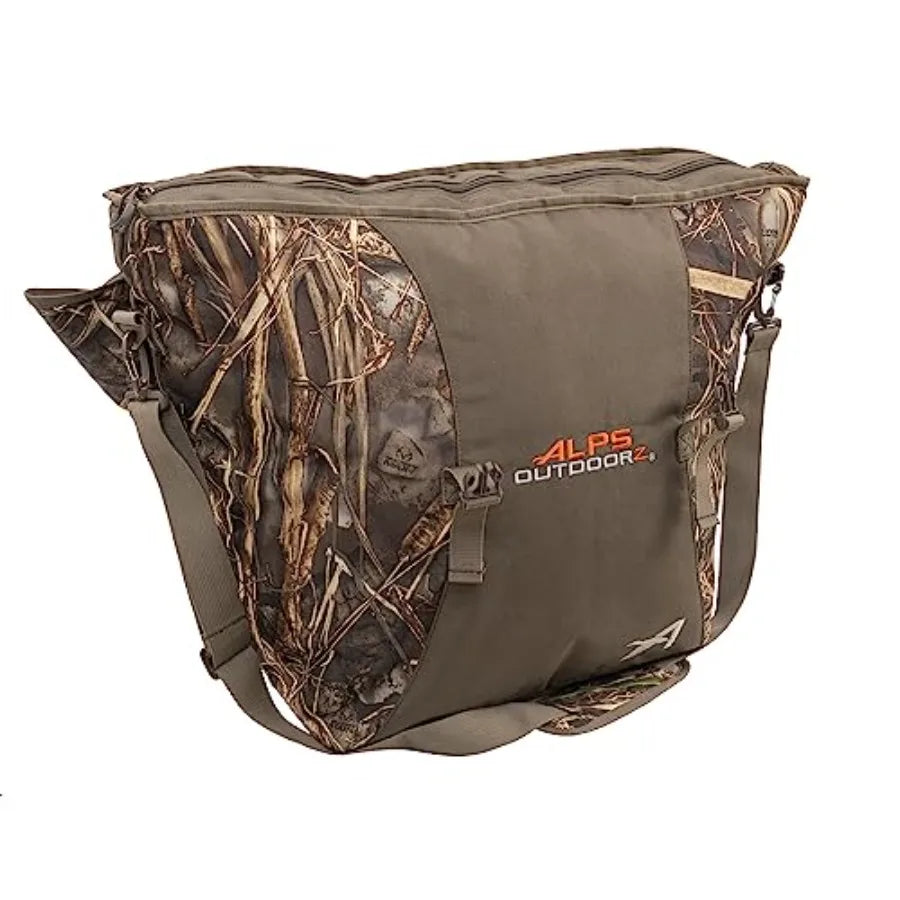 Wader Bag for fishing, durable nylon material, olive green color, waterproof and abrasion-resistant design