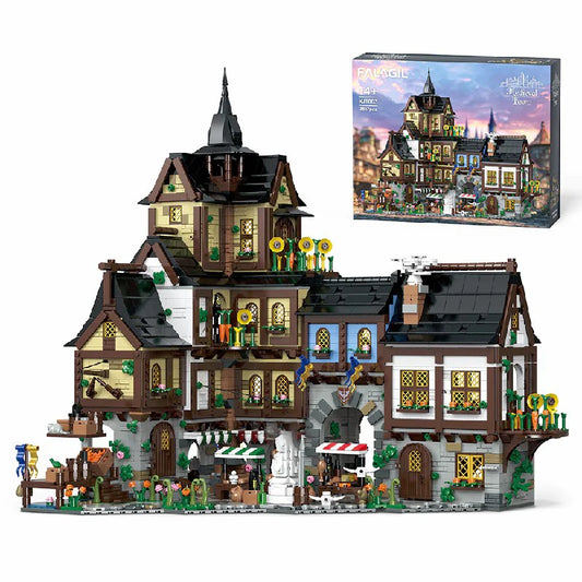 Barweer Medieval Europe Towns Building Blocks Set Compatible With Lego