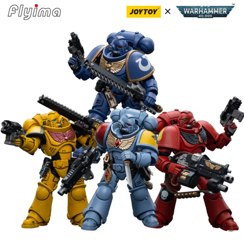FlyimaBy Warhammer Intercessor Series 40K Action Figure 4-Piece Set