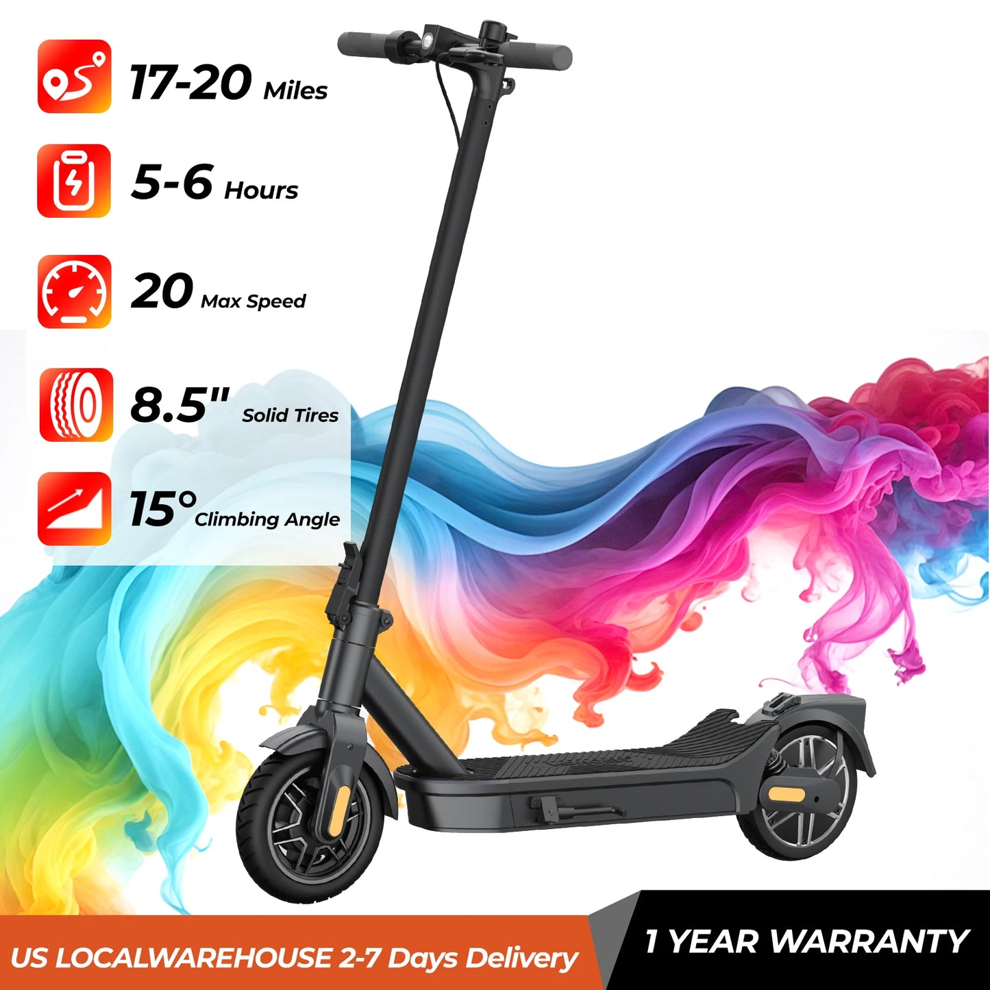 High Speed Foldable Electric Scooter 500W With App Control