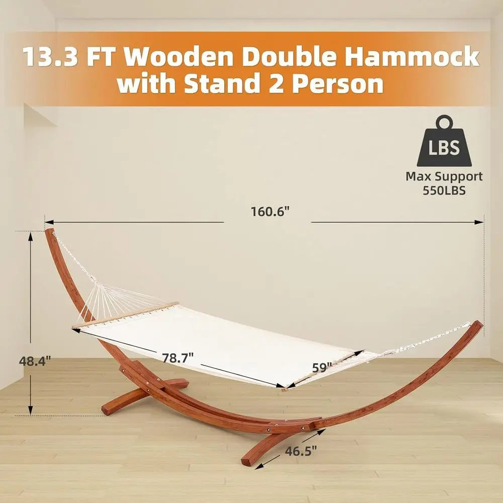 Heavy Duty Two Person Hammock Stand for Outdoor Relaxation