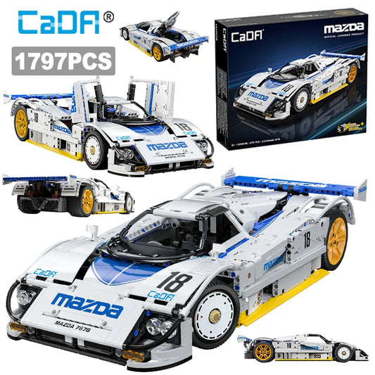 CaDA Mazda 787B 1x10 Racing Car Model Building Blocks
