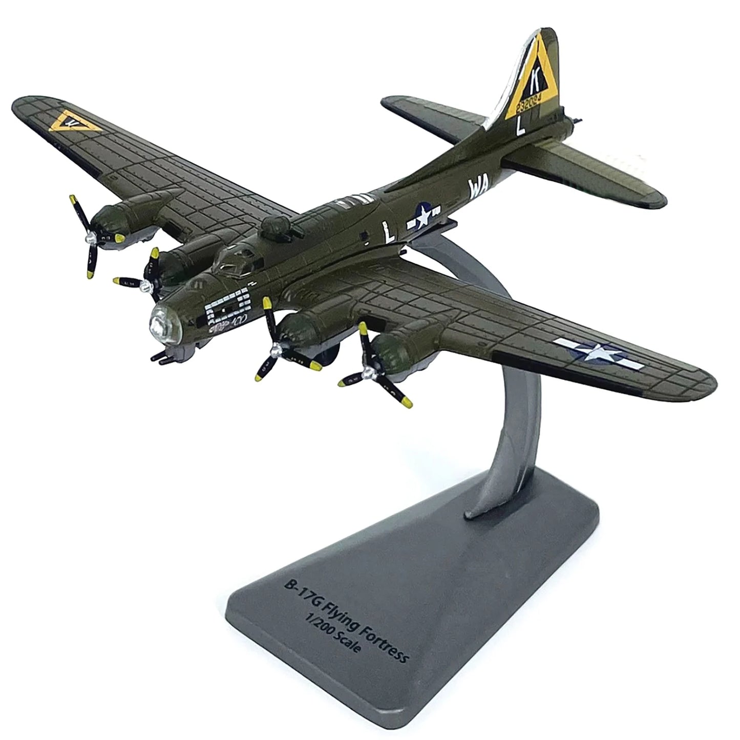 B 17G Bomber Diecast Model 1 200 Scale Display Stand