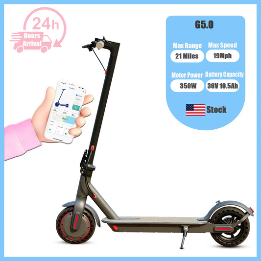 G5.0 Electric Scooter 36V 350W Foldable Long Range 21 Miles