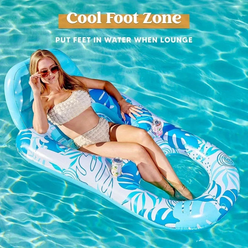 Joyfy Inflatable Pool Float Lounger for Adults Water Party Floaties