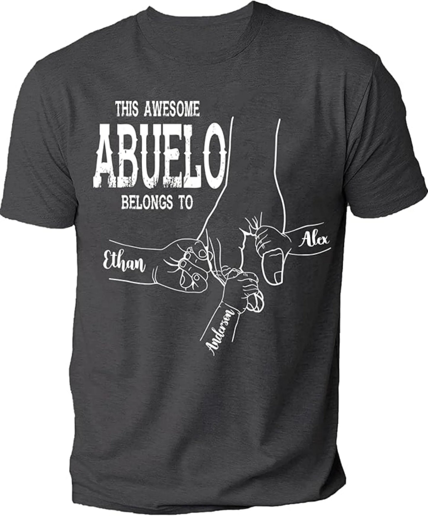 Personalize Best Grandpa Dad Ever Custom Fist Bump T Shirt