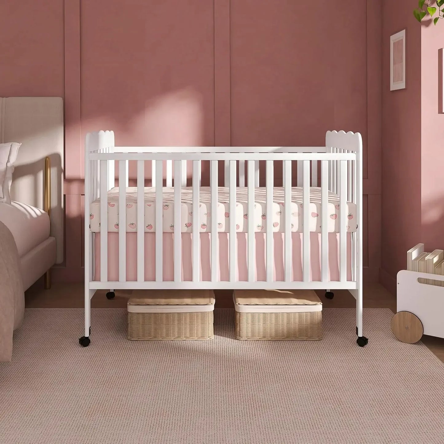 Carson Classic 3-In-1 Convertible Baby Crib JPMA GreenGuard Gold