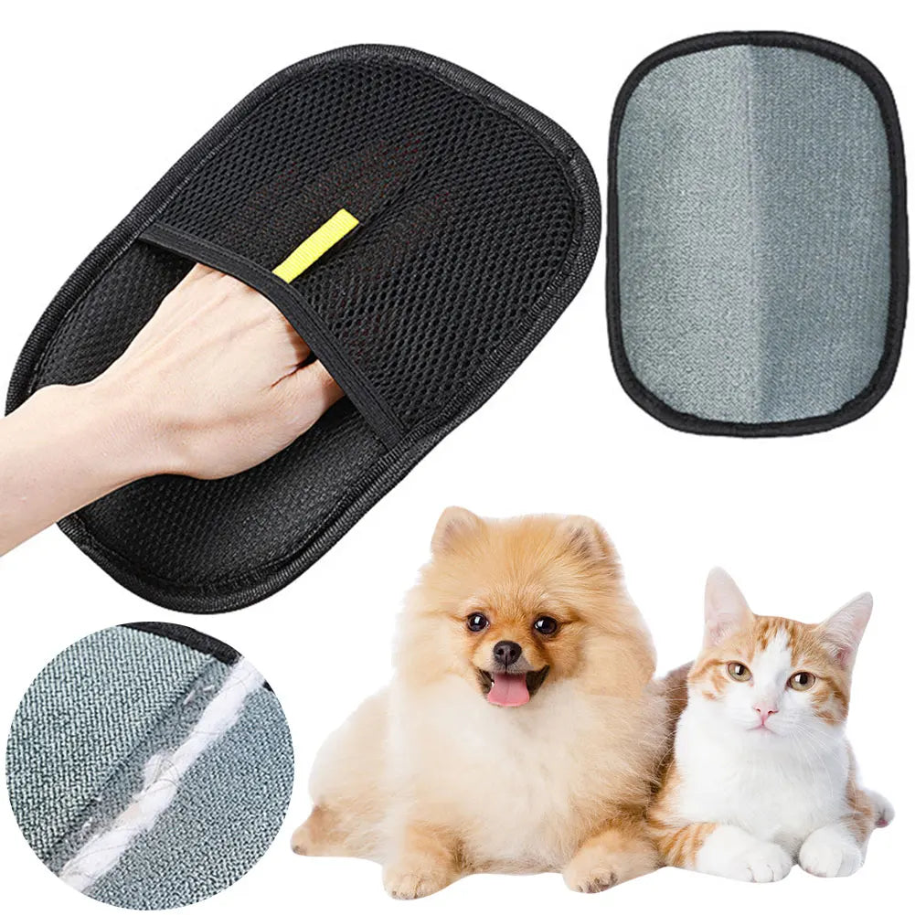 APWIKOGERH Pet Grooming Deshedding Glove For Dog Cat Rabbit