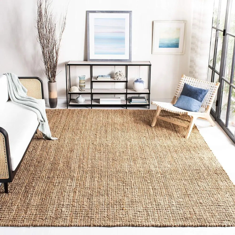 NONEDesign Kilim Handmade Jute Area Rug Natural Fiber Collection