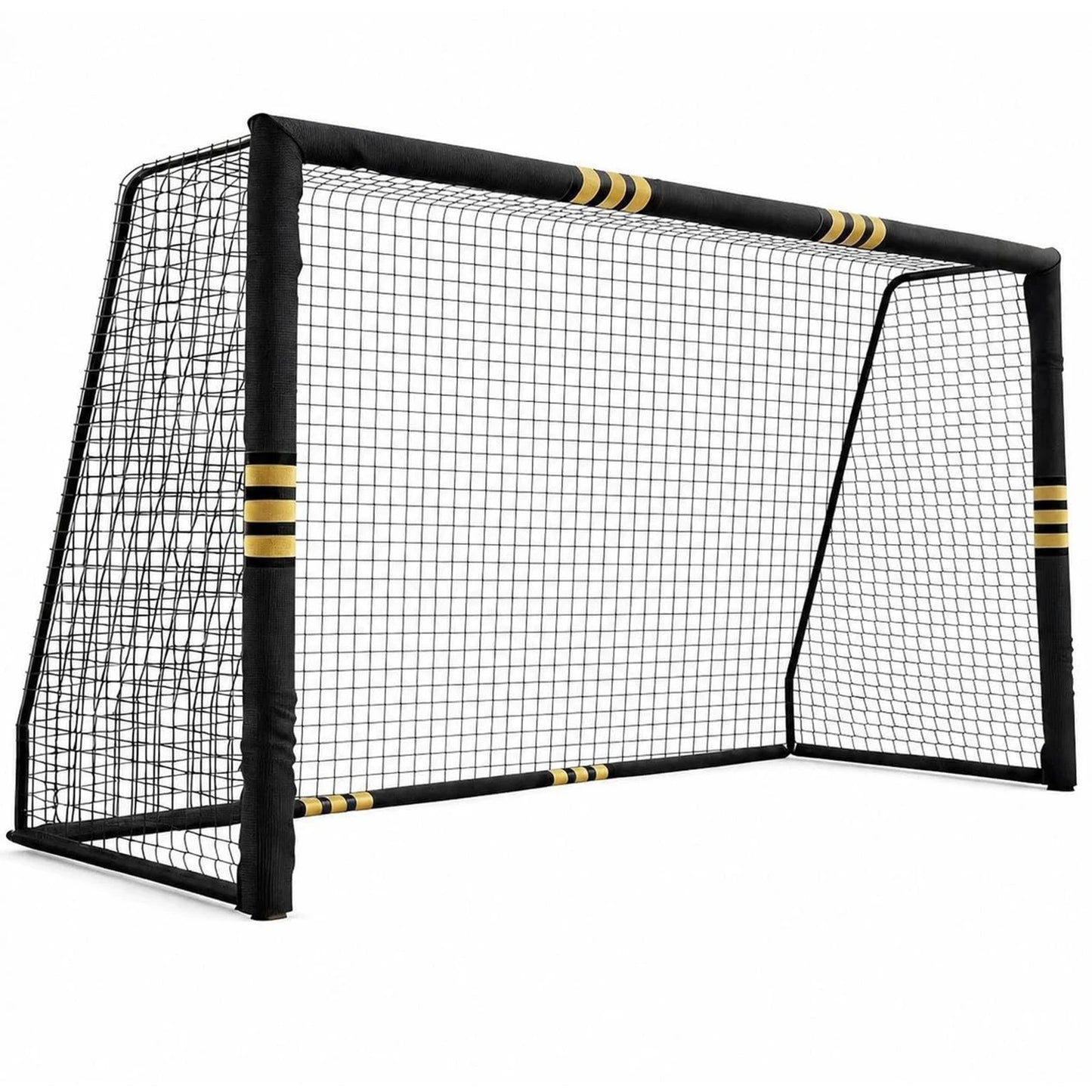 HiMISS Heavy Duty Galvanized Steel Backyard Soccer Goal Set