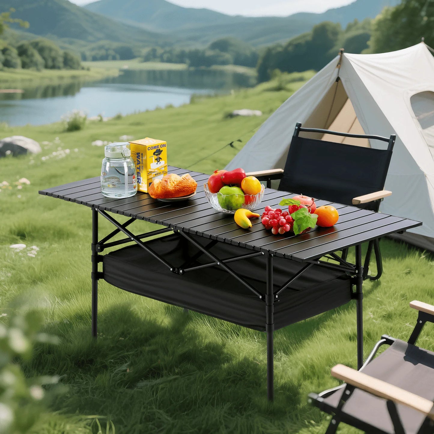 Lightweight Folding Aluminum Camping Table With Carry Bag
