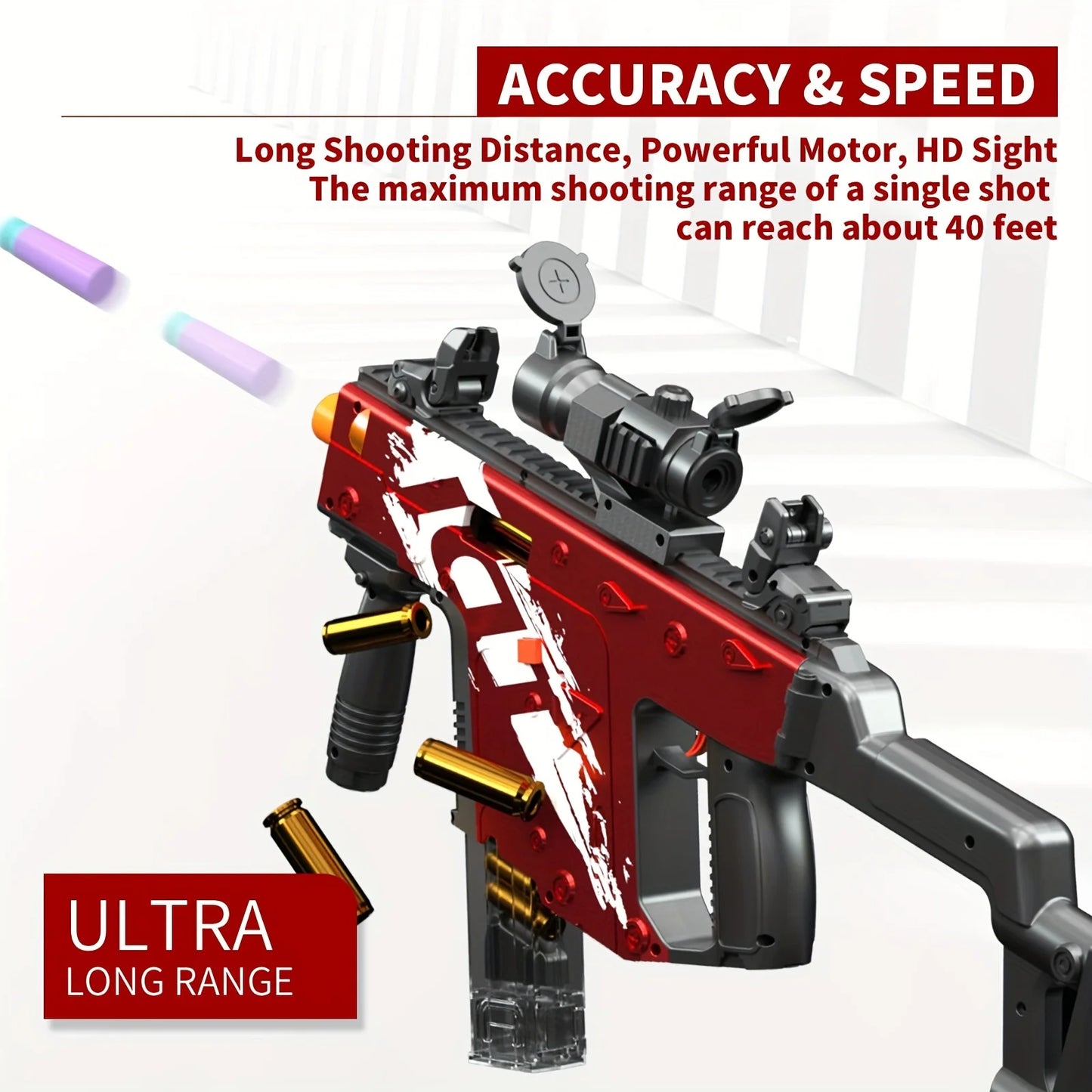 RunRest Electric Foam Blaster Toy Gun Auto Manual Sniper Rifle