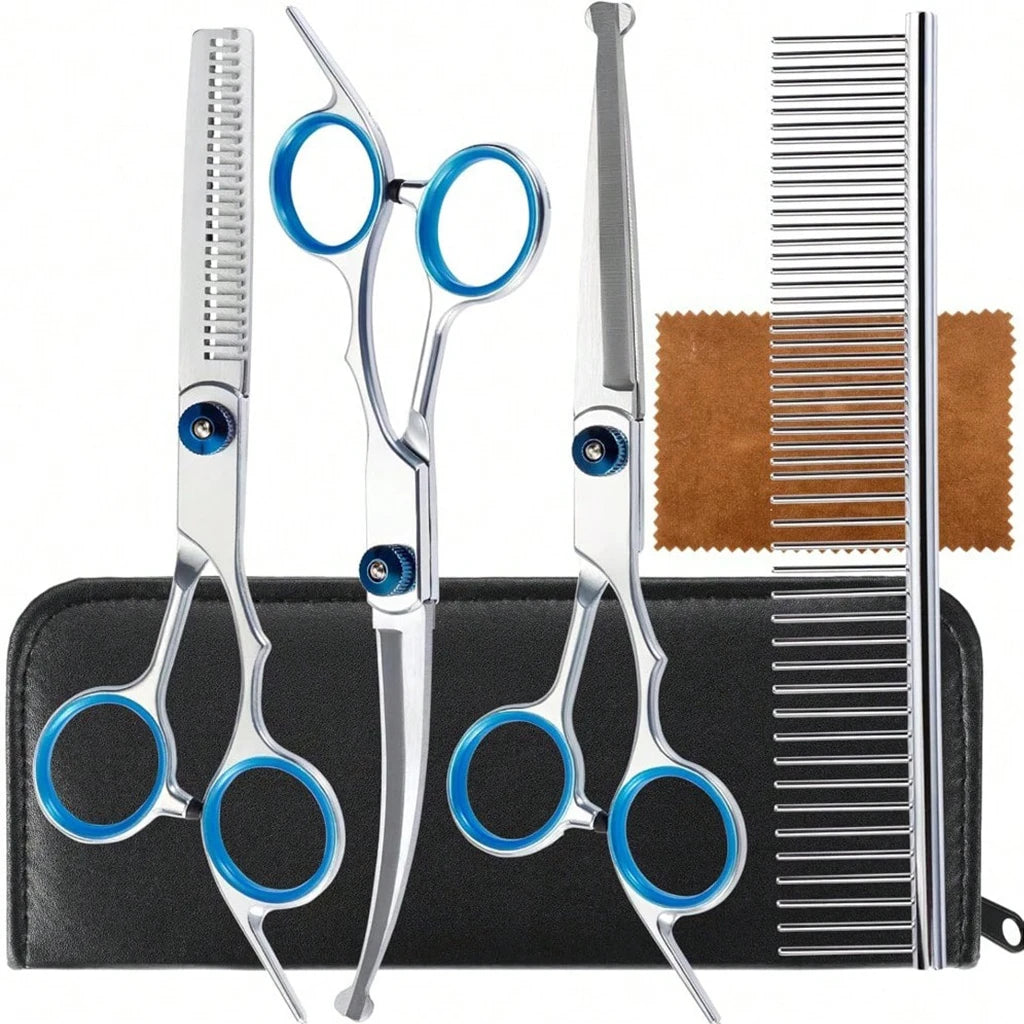 Shuyu Stainless Steel Pet Grooming Scissors Kit For Pets