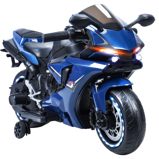 Electric Kids Dirt Bike Ride On Motorcycle With Auxiliary Wheels