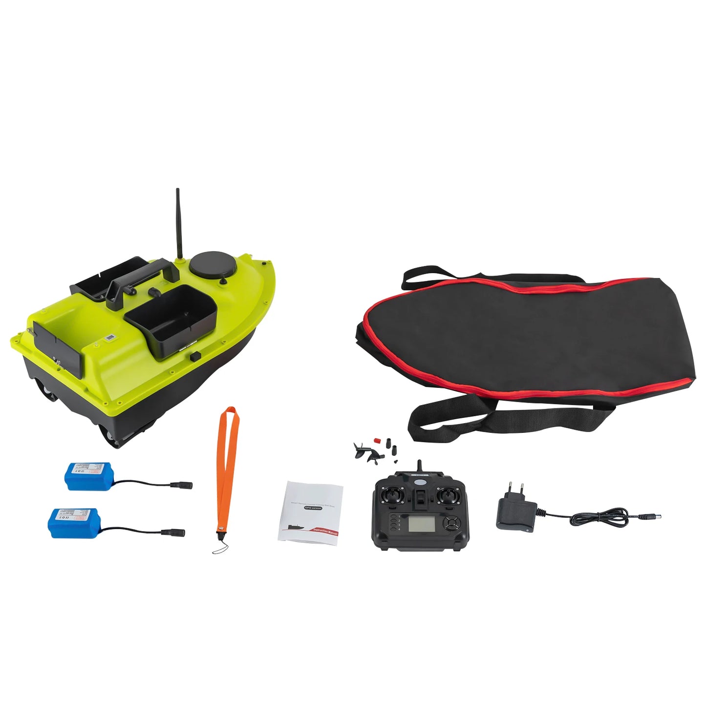 Rechargeable GPS Fishing Bait Boat With Two Batteries Remote Control