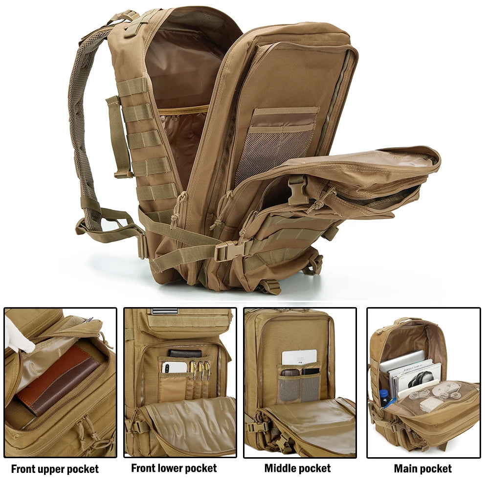ReFire Gear Tactical Molle Backpack For Outdoor Travel And Hiking