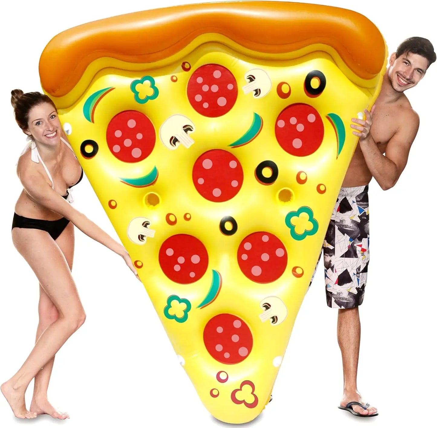 Joyfy Giant Inflatable Pizza Slice Pool Float For Adults And Kids