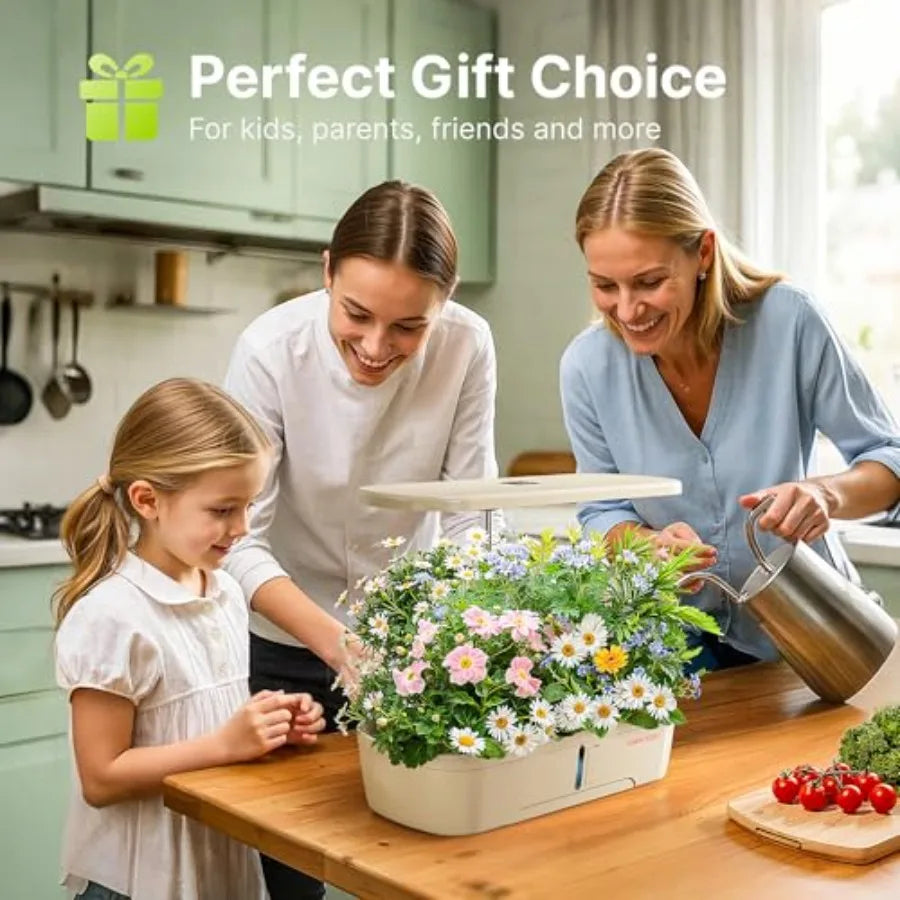 Indoor Hydroponic Growing Kit With LED Grow Light System