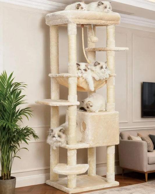 Cat Tree Heavy Duty Multi Level Plush Perch Indoor Cats