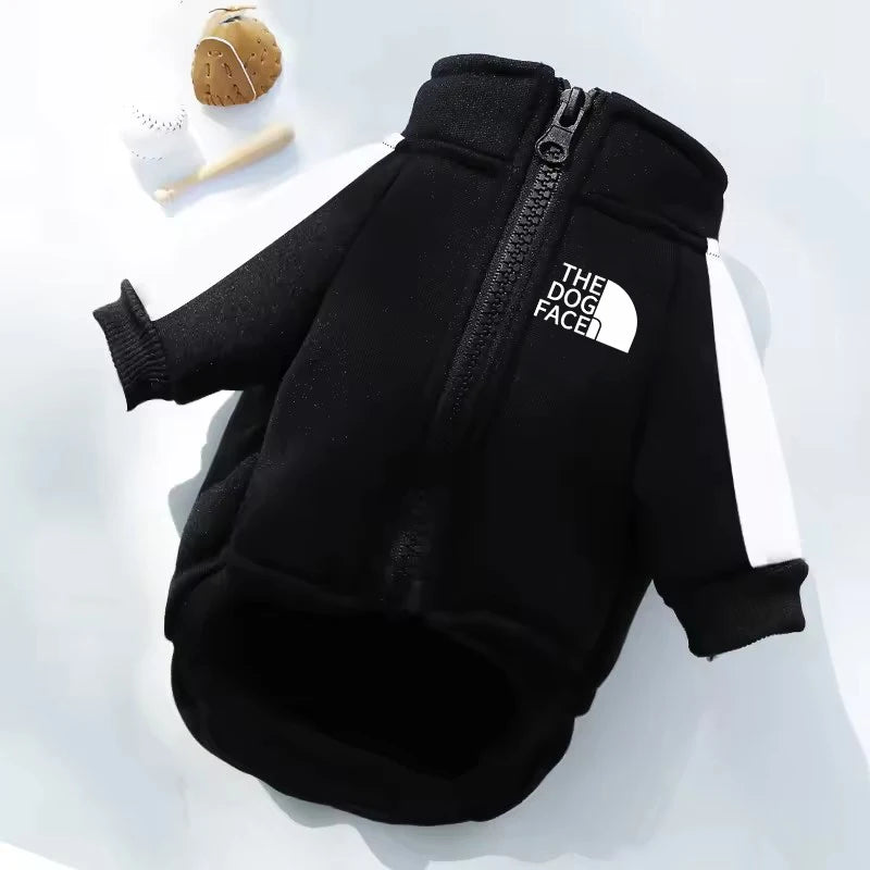 YUNFANCN Winter Fleece Dog Hoodie Sweatshirt Jacket For Pets